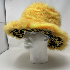 Hat Halloween Costume Dress-up Mardi Gras Yellow‎ Adult Cosplay Boater Bucket